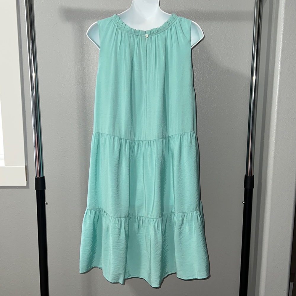 -*NEW* LOFT Mint Green Tiered Dress Size XL - Picture 3 of 8
